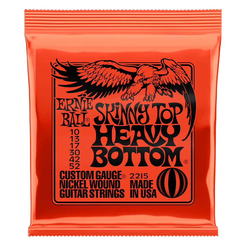 ERNIE BALL 2215SKINNY TOP HEAVY BOTTOM SLINKY NICKEL WOUND ELECTRIC GUITAR STRINGS - 10-52 GAUGE