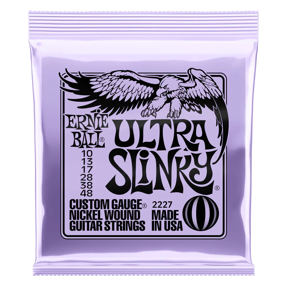 ERNIE BALL 2227 ULTRA SLINKY NICKEL WOUND ELECTRIC GUITAR STRINGS - 10-48 GAUGE