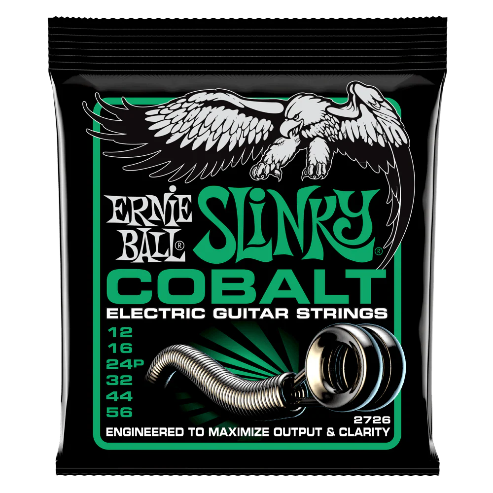 ERNIE BALL 2726NOT EVEN SLINKY COBALT ELECTRIC GUITAR STRINGS - 12-56 GAUGE