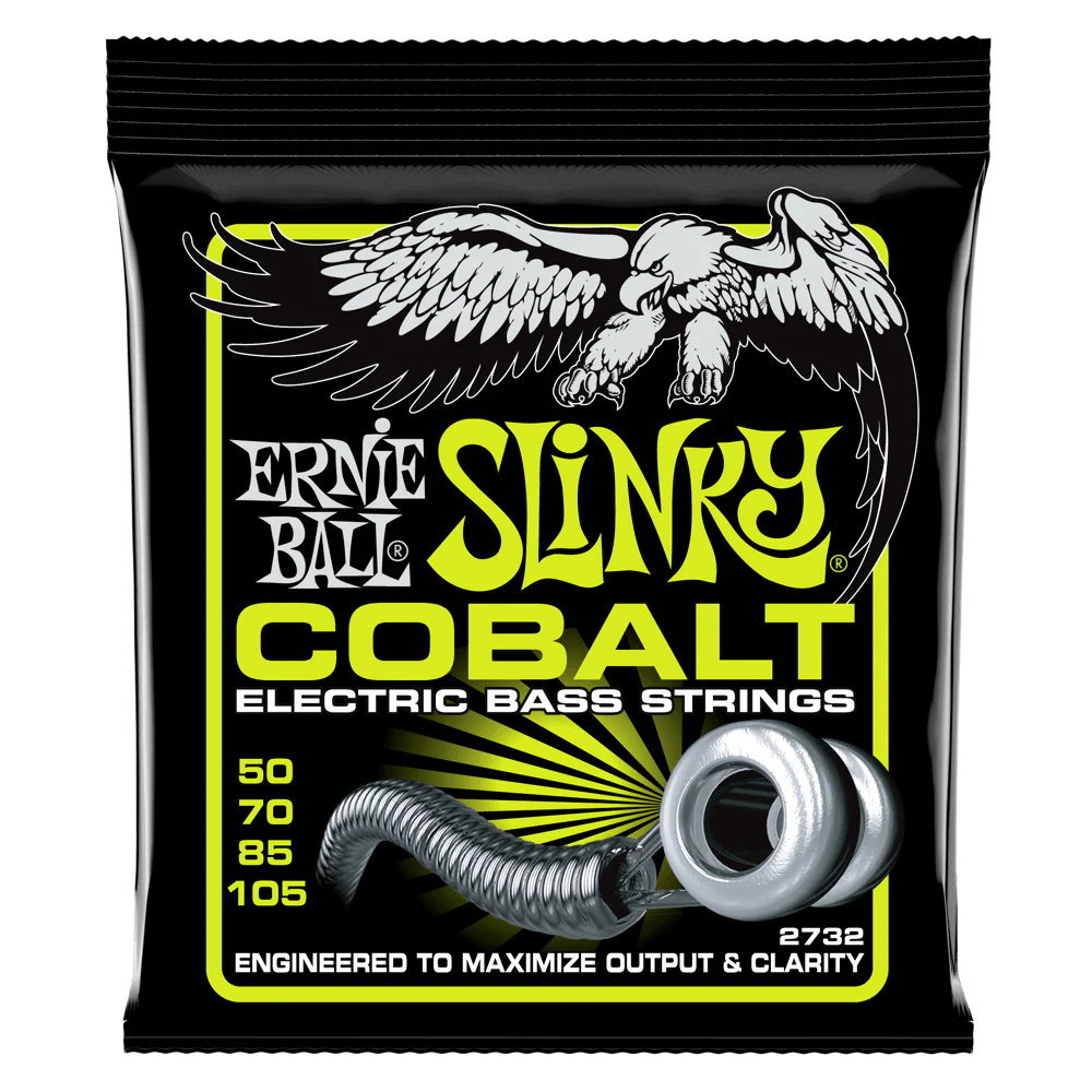 ERNIE BALL 2732 REGULAR SLINKY COBALT ELECTRIC BASS STRINGS - 50-105 GAUGE