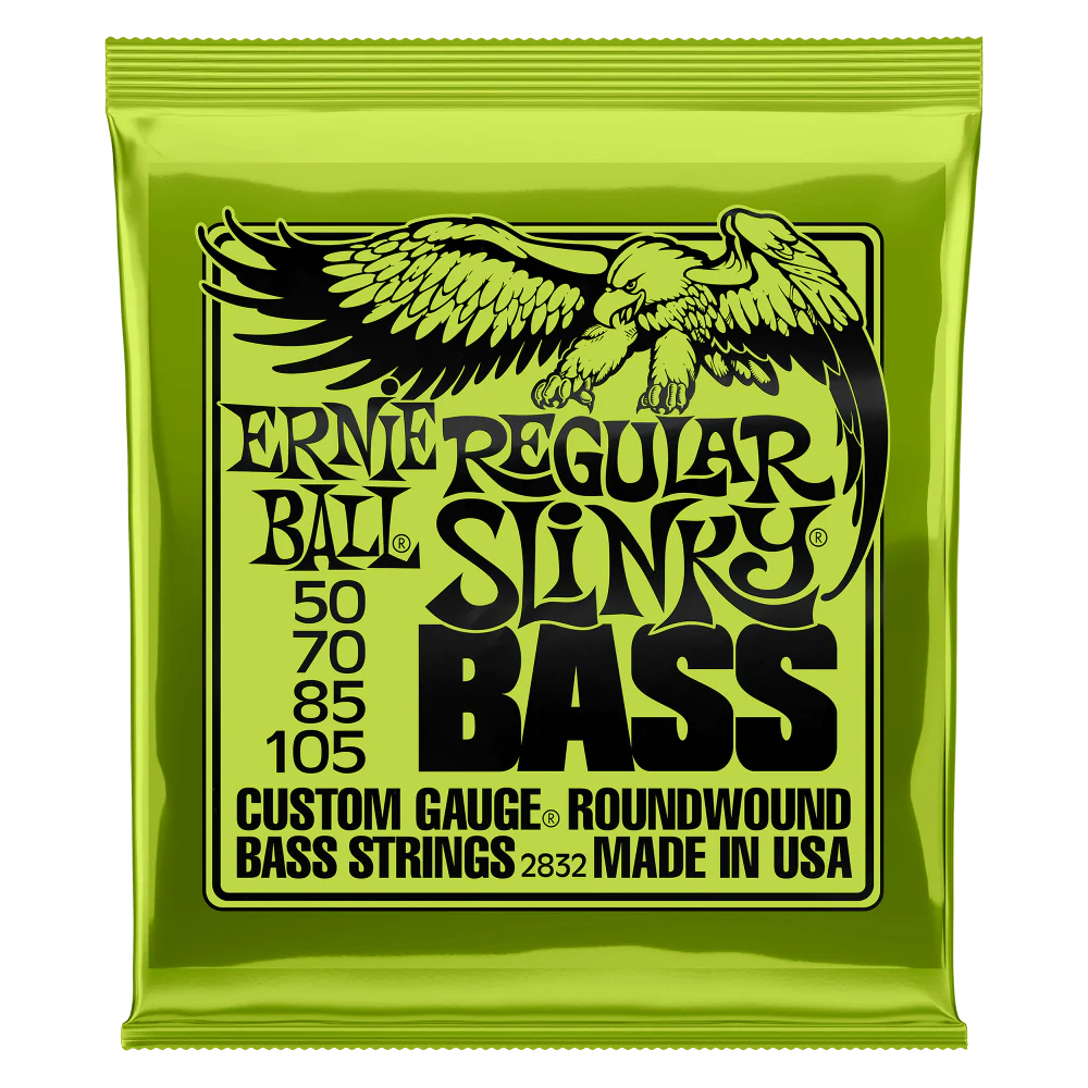 ERNIE BALL 2832 REGULAR SLINKY NICKEL WOUND ELECTRIC BASS STRINGS - 50-105 GAUGEPOWER SLINKY NICKEL WOUND ELECTRIC BASS STRINGS