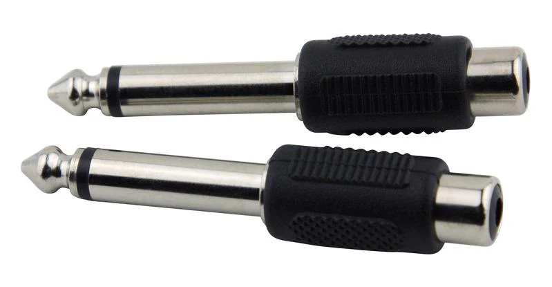 PIG HOG SOLUTIONS - RCA(F) - 1/4"(M) MONO ADAPTER, 2 PACK