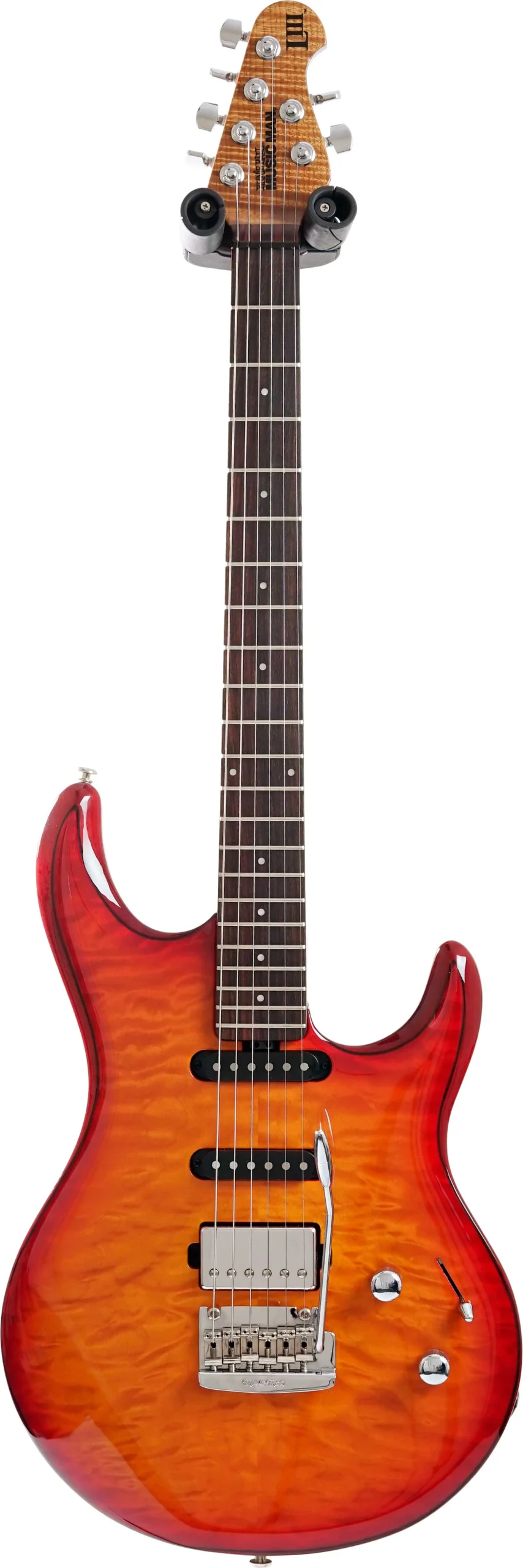 Music Man 2020 Luke 3 HSS Maple Top Cherry Burst Flame (Pre-Owned)