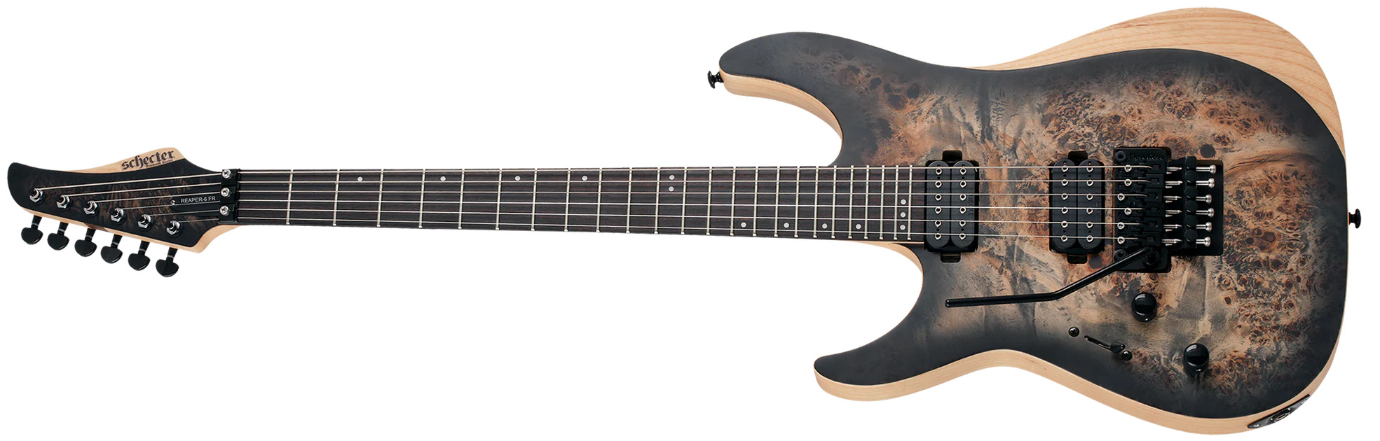 Schecter Reaper-6 FR Left handed Satin Charcoal Burst 1513-SHC