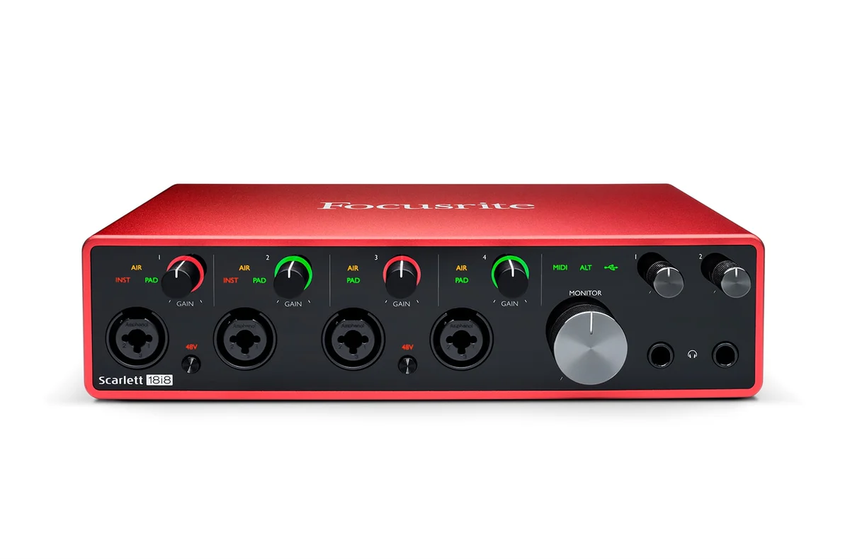 Focusrite 18i8 18 in 8 out USB Audio Interface SCARLETT-18I8-3RD-GEN