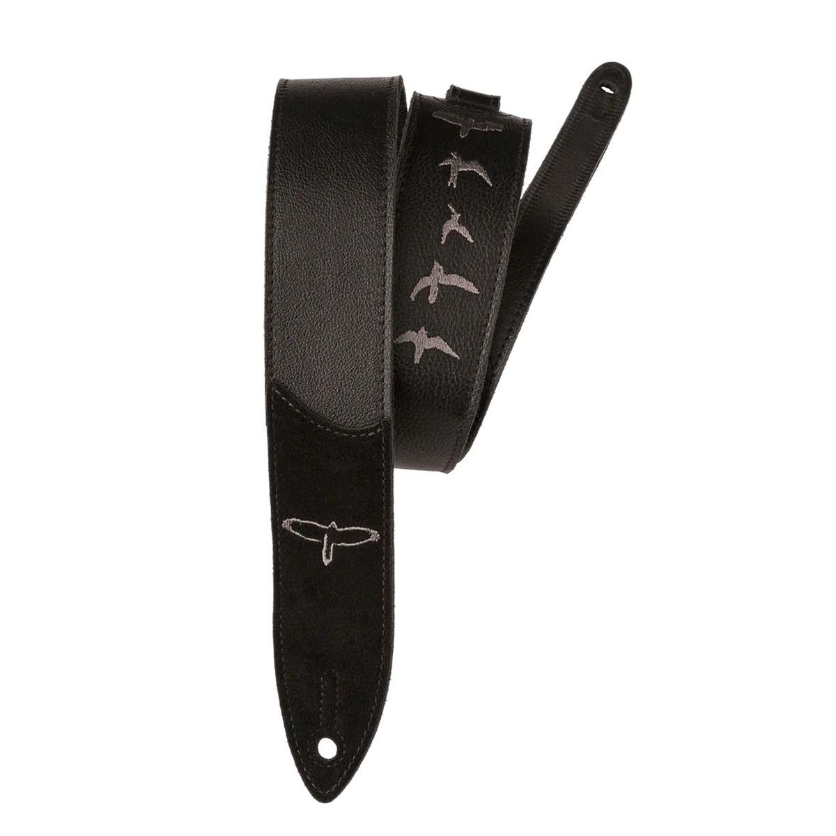 PRS ACC-3166 Premium Leather Strap - Birds Emroidery - Black