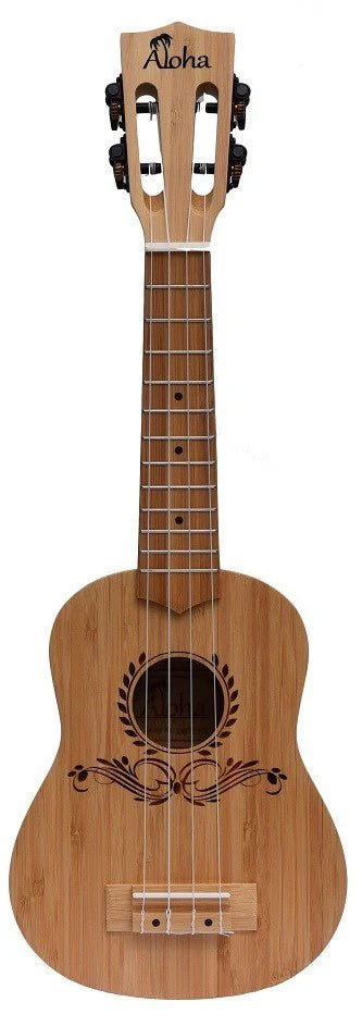 ALOHA Bamboo Solid Top Back & Sides Soprano Ukulele