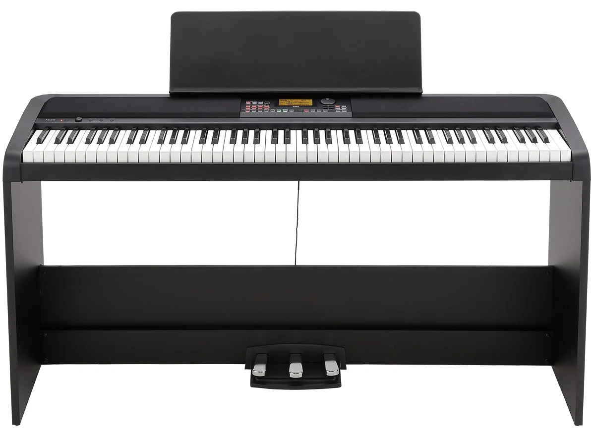 Korg 88 Key NH Arranger Piano With Speakers 120 Poly Stand and 3 Pedals IncludedXE20SP