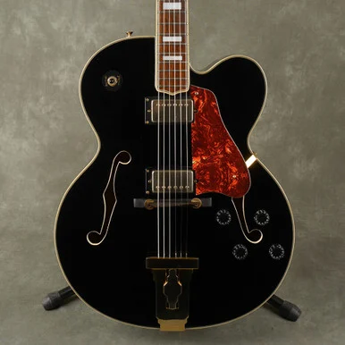 Antoria Jazzstar Semi-Hollow Electric Guitar - Black - 2nd Hand - Used