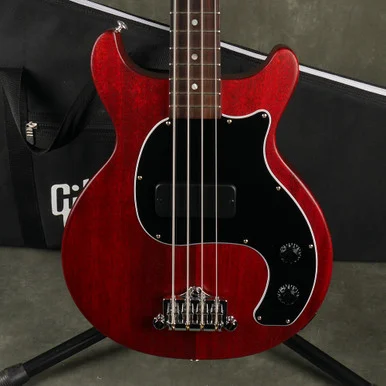 Gibson Les Paul Junior Tribute DC Bass - Worn Cherry w/Gig Bag - 2nd Hand