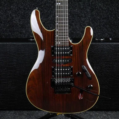 Ibanez S970 WRWNT Electric Guitar - Brown w/Hard Case - 2nd Hand