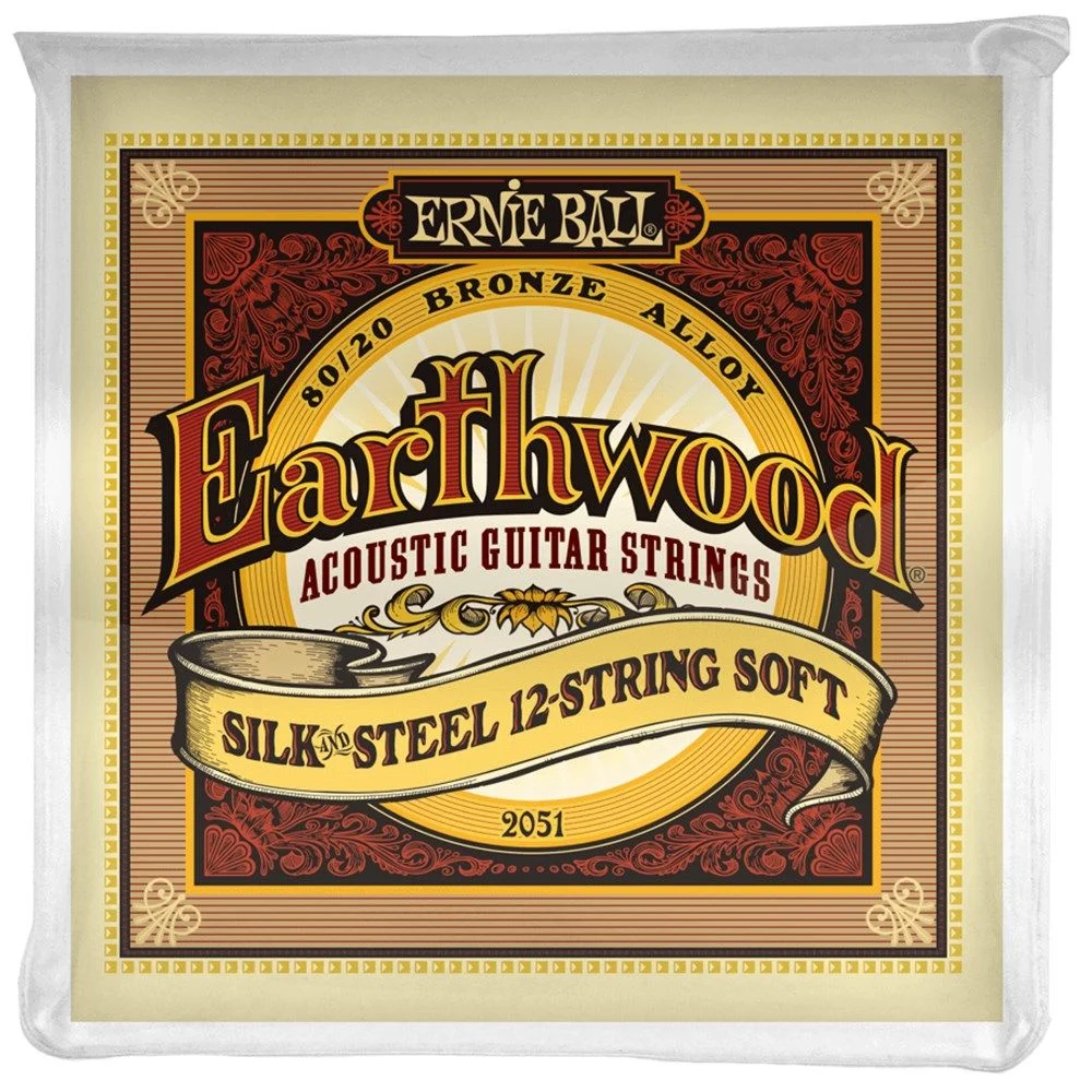 Ernie Ball Earthwood Silk & Steel 12-String 80/20 Bronze Acoustic Strings - (9-46)