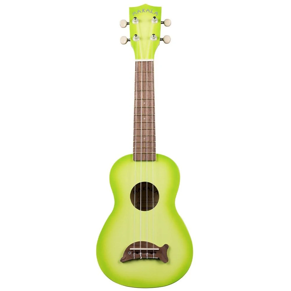 Kala Makala MK-SD/GRNBRST Green Apple Burst Soprano Dolphin Ukulele