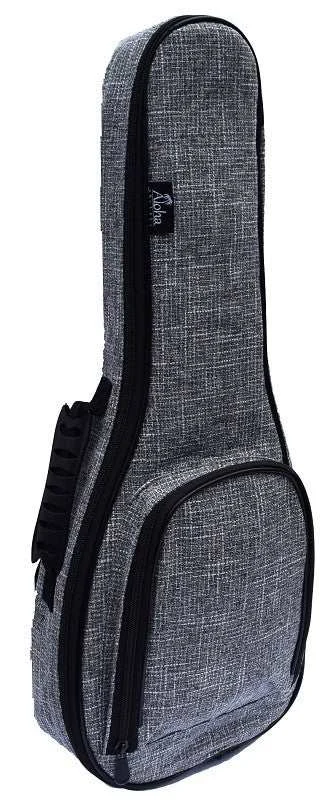 SMOOTH 25MM PADDED GIG BAG FOR SOPRANO UKULELE - GREY