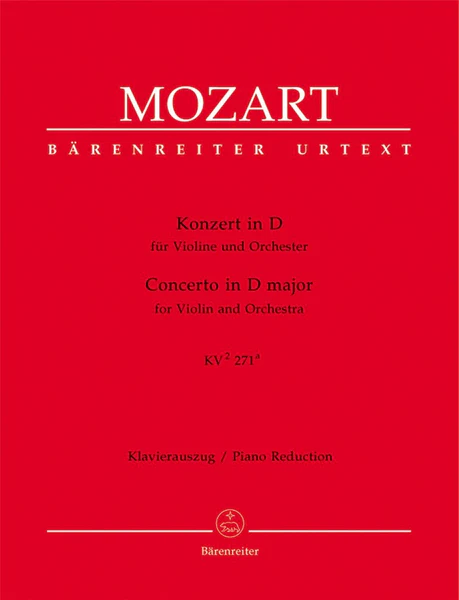 MOZART CONCERTO FOR VIOLIN IN D K.271A VIOLIN AND ACCOMP