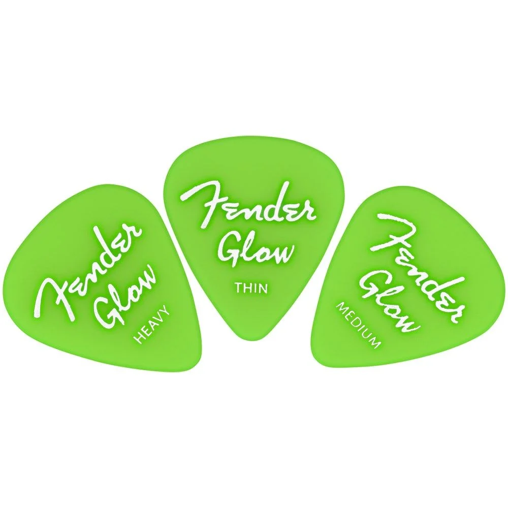 Fender Glow In The Dark 351 Picks - 12-Pack