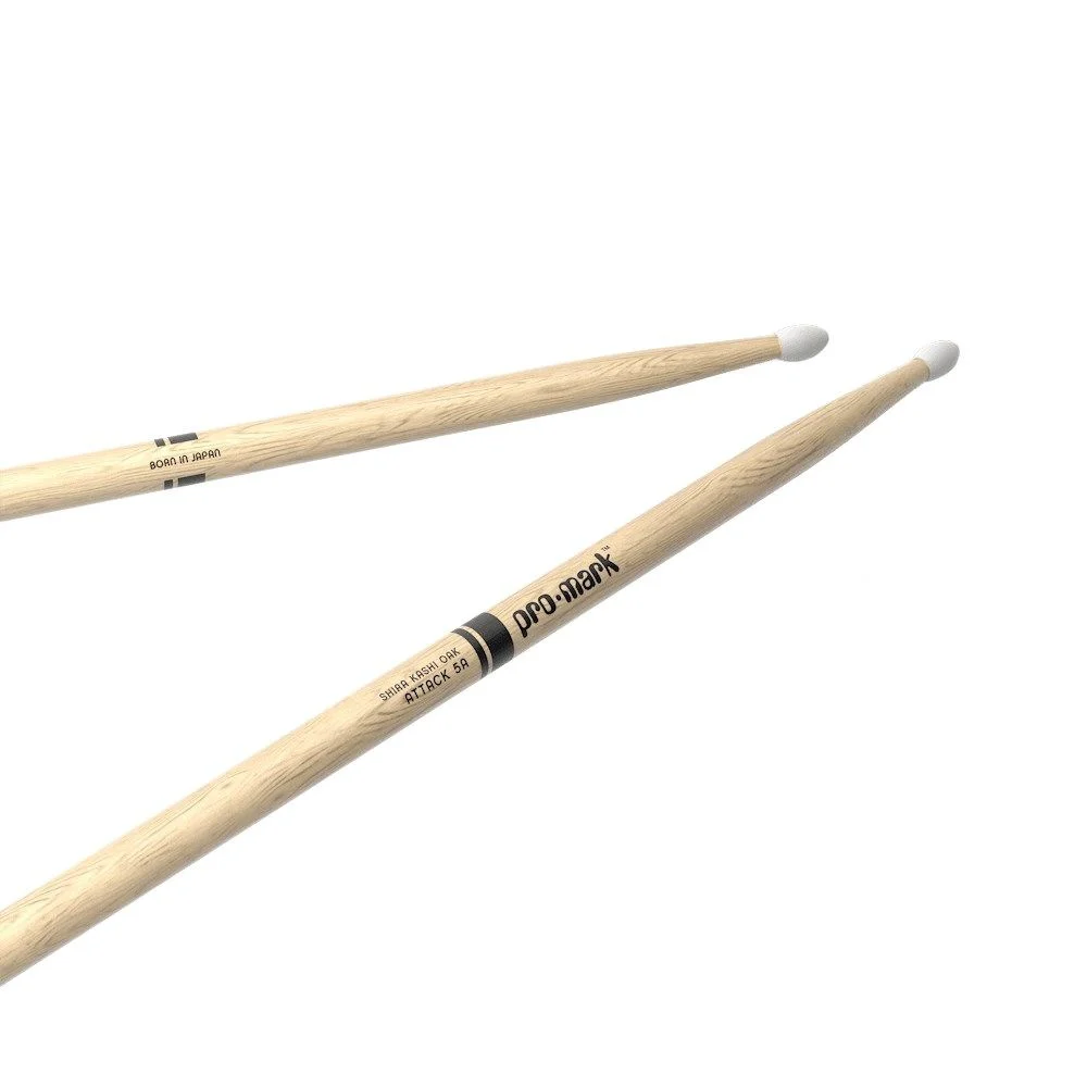ProMark Classic Attack 5A Shira Kashi Oak Drumstick Oval Nylon Tip