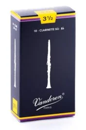 VANDOREN TRADITIONAL B-flat Clarinet Reeds #3.5 - Individual, Single Reeds