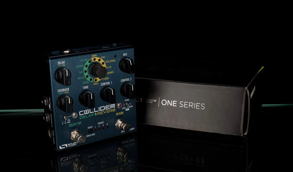 Used Source Audio Collider Reverb/Delay Guitar Effect Pedal With Box