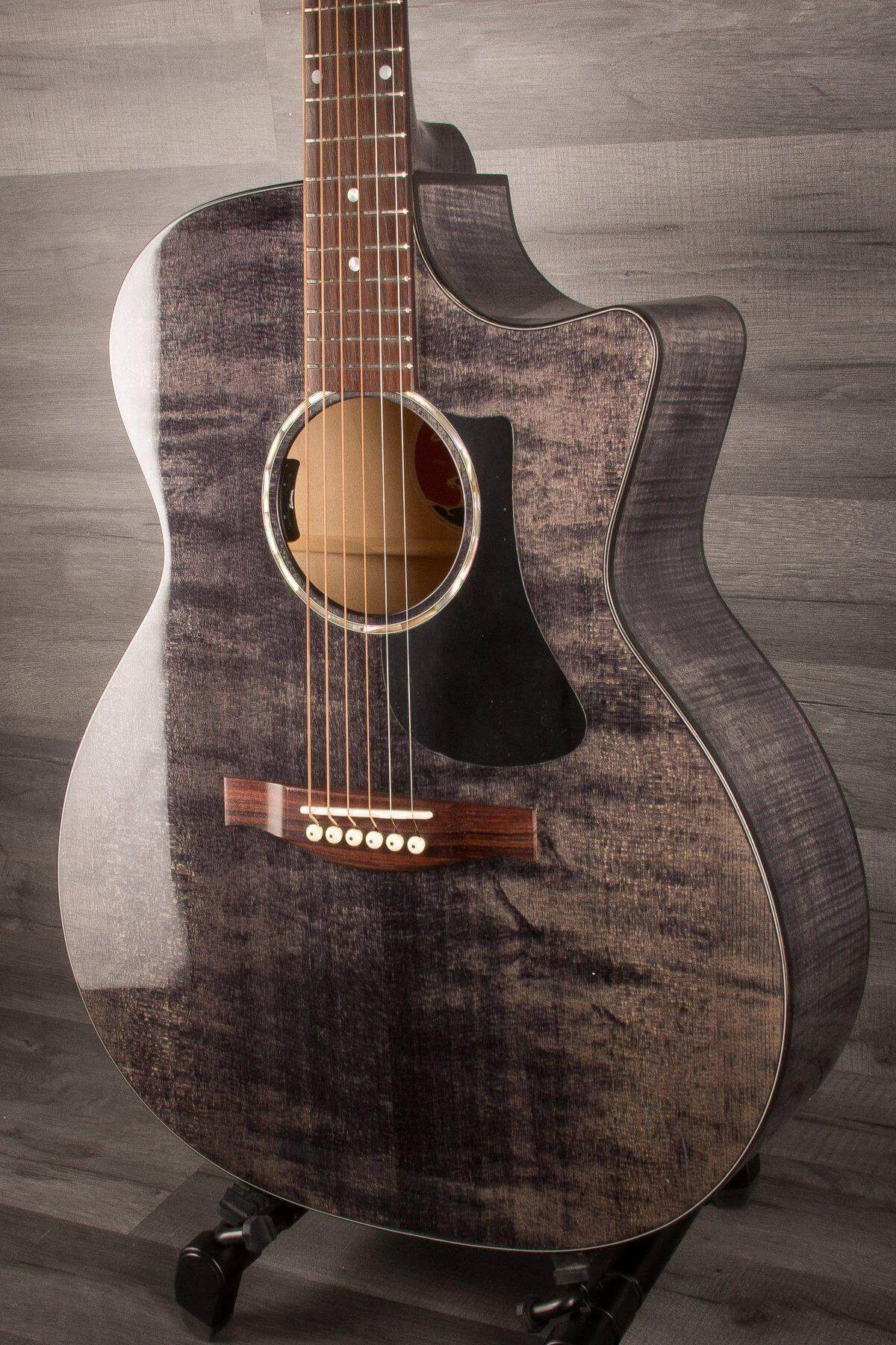Eastman PCH3 GACE LtdTrans Black- Grand Auditorium Electro Acoustic Guitar WITH Gig Bag