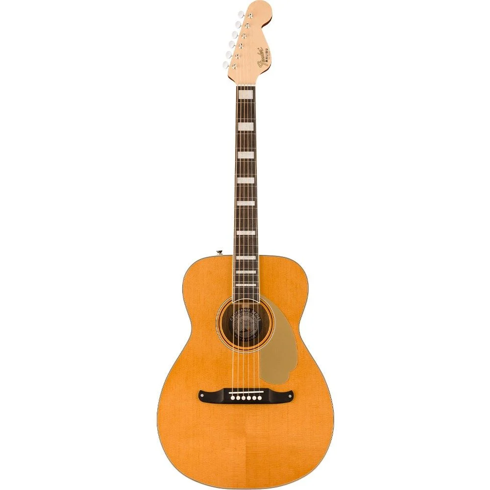 Fender Malibu Vintage Ovangkol Fingerboard Gold Pickguard (Aged Natural)