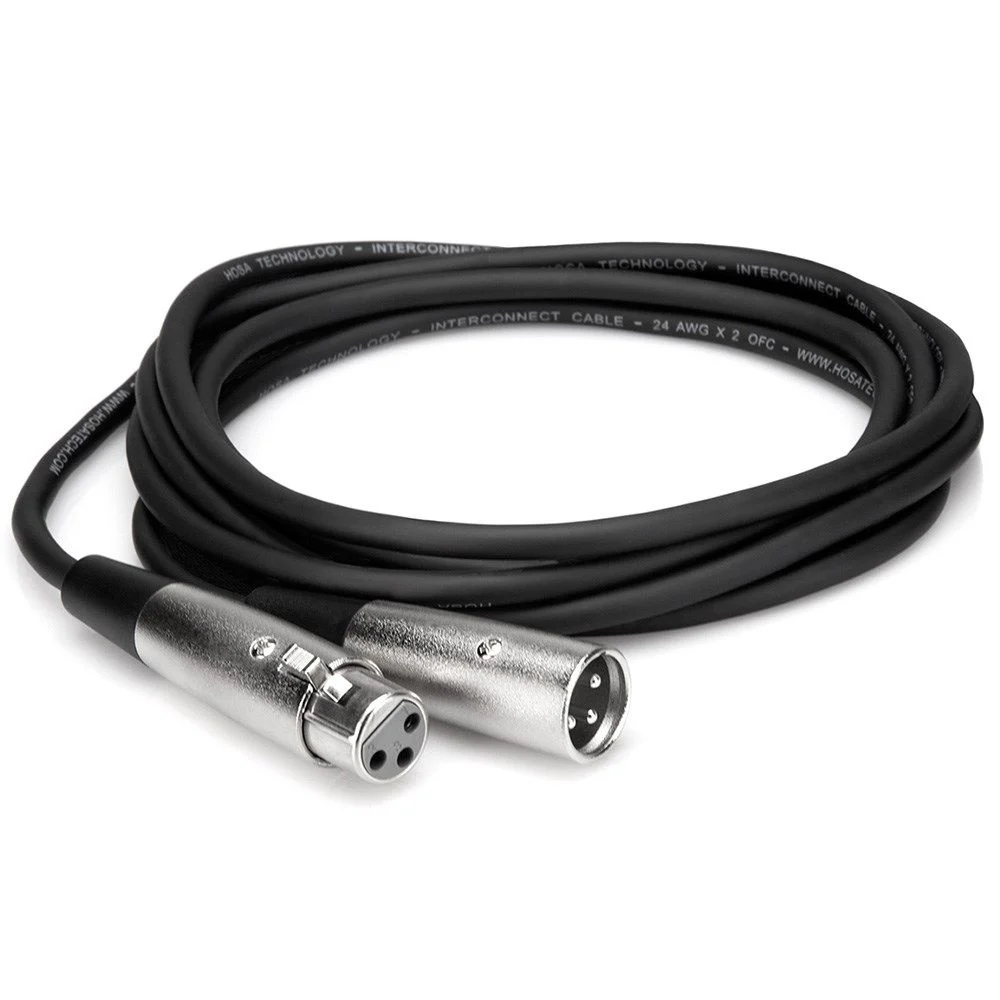 Hosa XLR120 Balanced Cable XLR3F to XLR3M - 20-foot