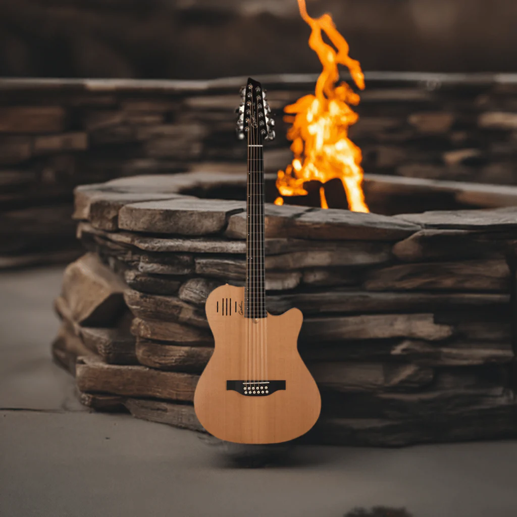 Godin 025343 A12 Natural SG 12 String Acoustic Electric Guitar Made In Canada
