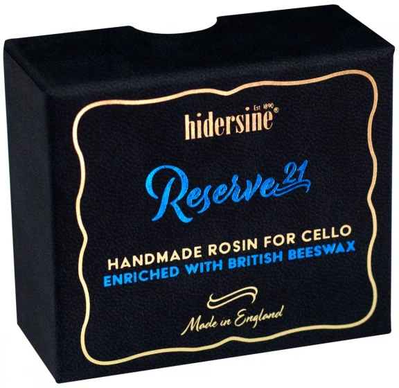 Hidersine Reserve21 Dark Cello Rosin with British Beeswax