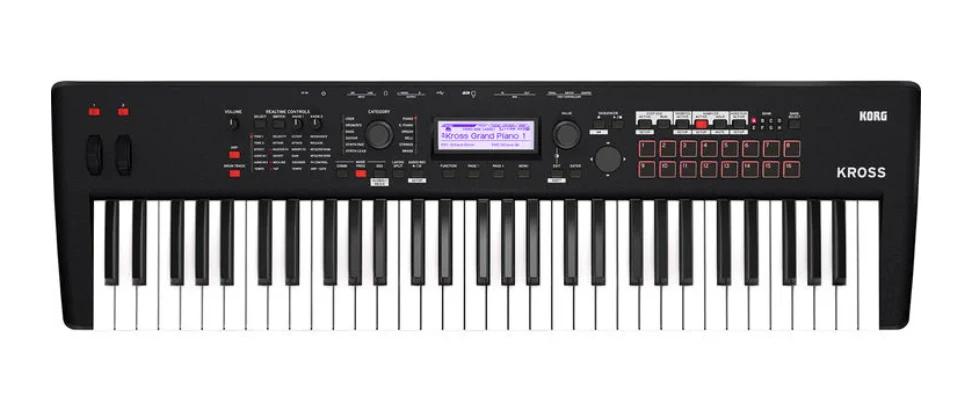 Korg 61-Key Synthesizer Workstation Super Matte Black