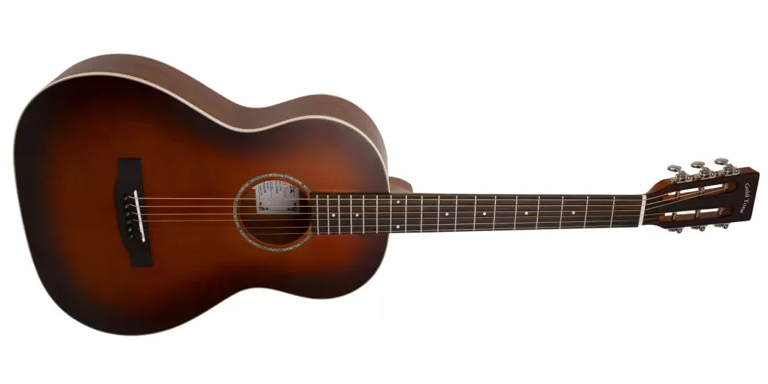 Gold Tone The Parlor All Solid Wood Acoustic/Electric Guitar with Gigbag - Satin Burst GT-PARLOR-BR