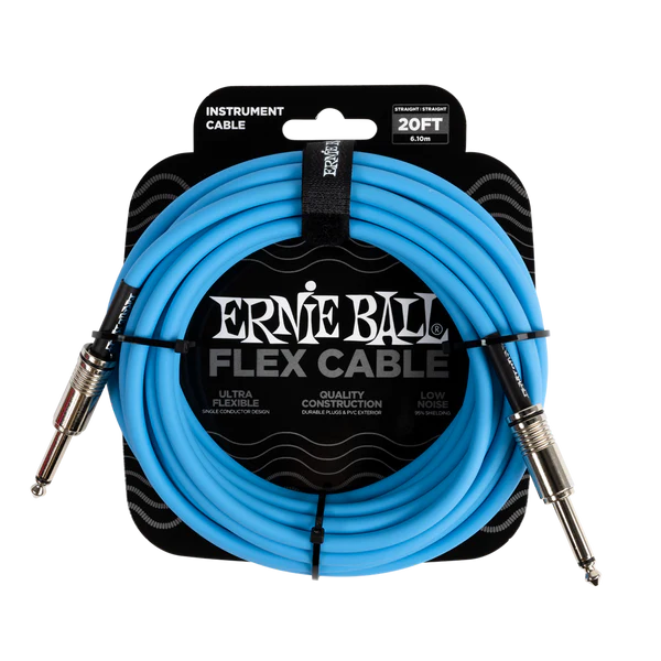 Ernie Ball (P06417) 20ft Flex Instrument Cable Blue