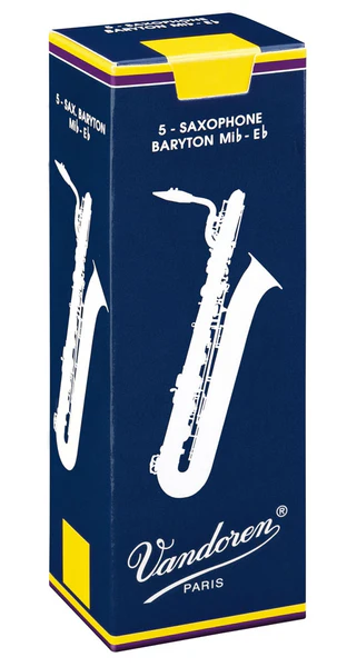 Vandoren Traditional Baritone Sax Reeds Strength 2.5 (Box of 5)