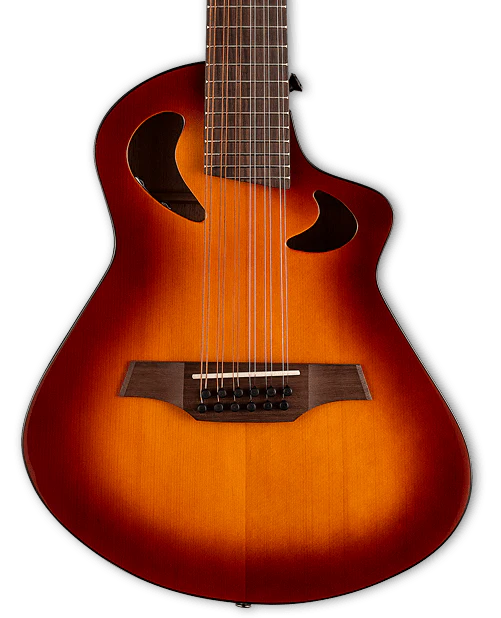 Veillette Avante Gryphon 12 String High Acoustic Electric Guitar Sunburst with Soft Case