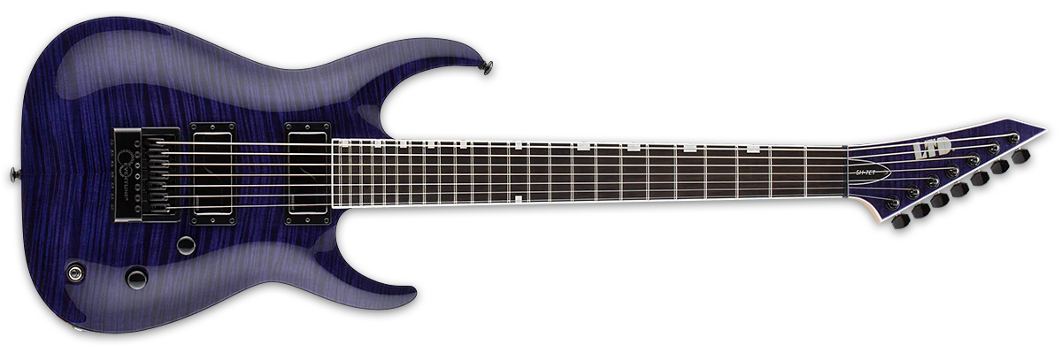 ESP LTD Brian Sir Headly Welch Head 7 See Thru Purple LSH7ETFMSTP