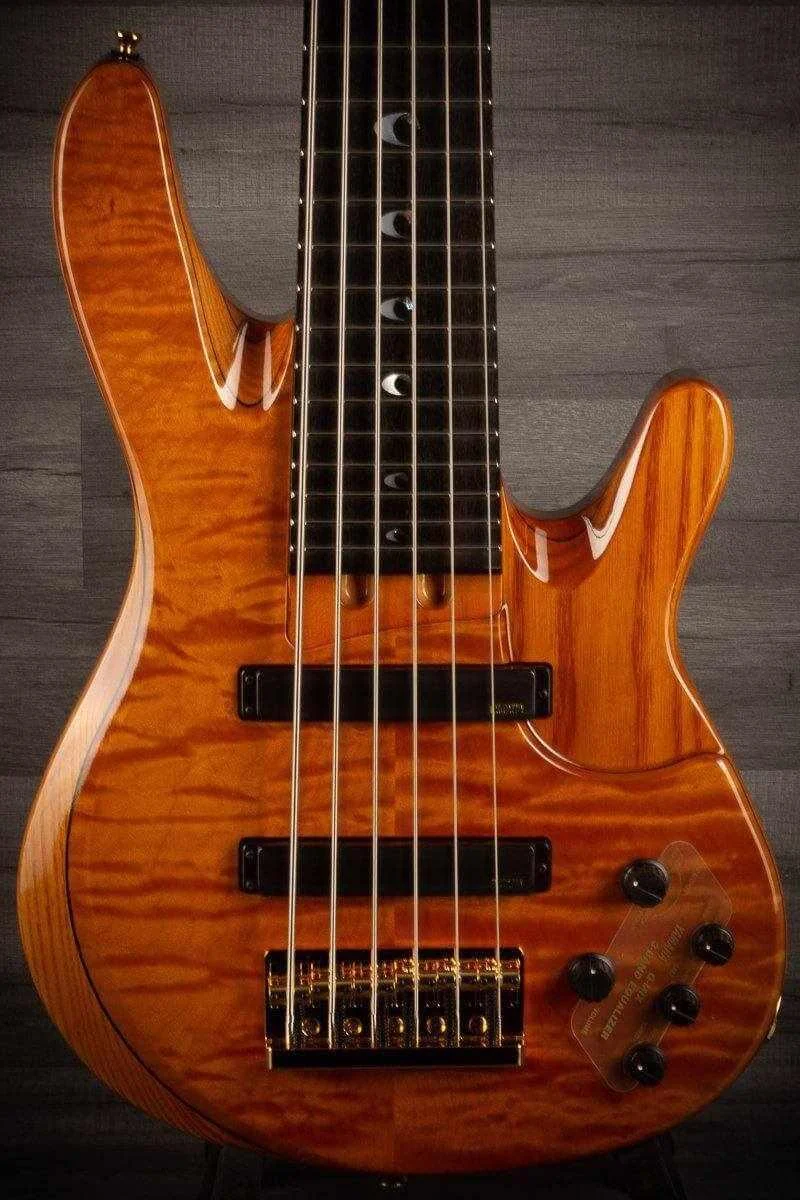 Yamaha TRBJP2 'John Patitucci' 6-String Bass Guitar in Amber finish